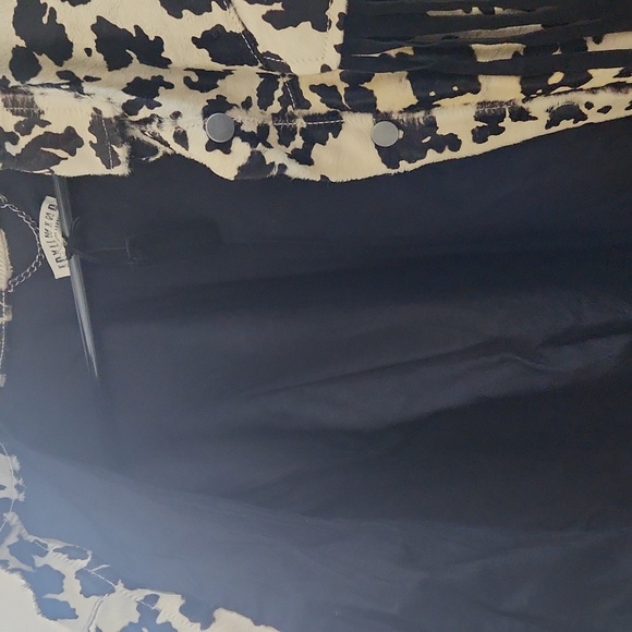 Idyllwind Hair-On Cow Hide Fringe Shacket Jacket - Picture 10 of 12